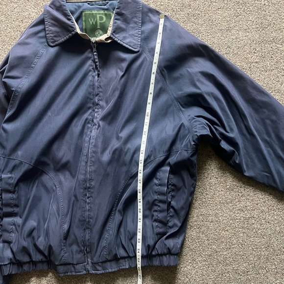 VTG 90s Navy Lightweight Bomber Jacket Men’s L Weatherproof Hipster Streetwear - Picture 13 of 16